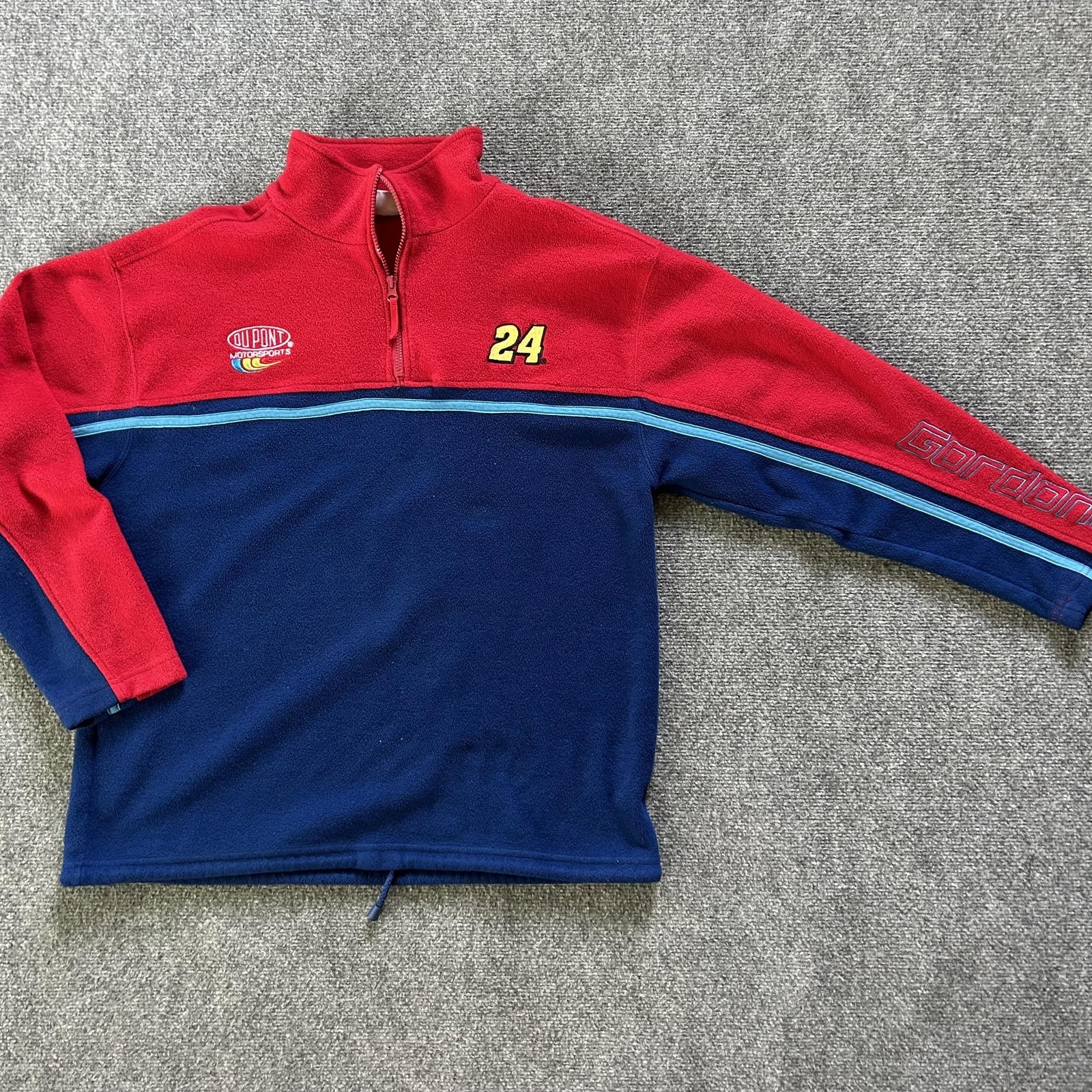 Jeff Gordon Pullover Fleece Mens Large Nascar Racing 24 Dupont Motorsports